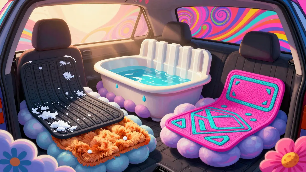 Коврики в салон: резиновые, EVA, ворсовые и 3D - что выбрать в 2026 году