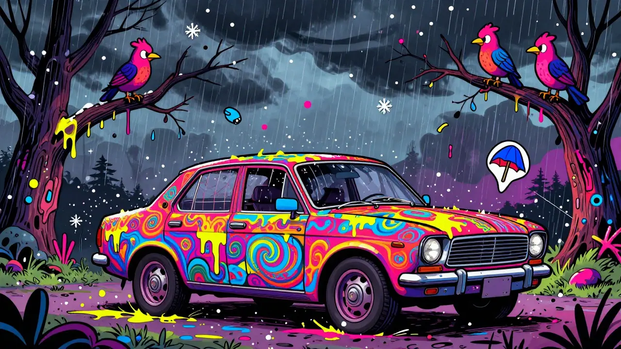 Стоянка под открытым небом: как защитить машину от дождя, снега и птичьего помета