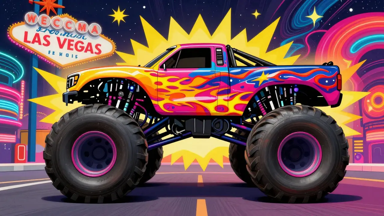 Безумный тюнингованный внедорожник на выставке SEMA в Лас-Вегасе